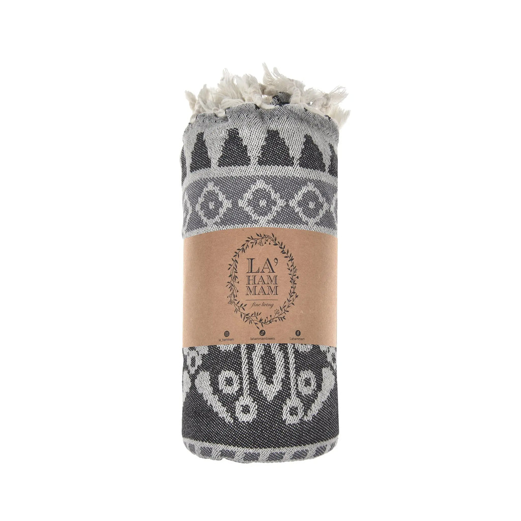 Exclusive Seljuk Peshtemal Pure Cotton Throw Blanket by La'Hammam La'Hammam