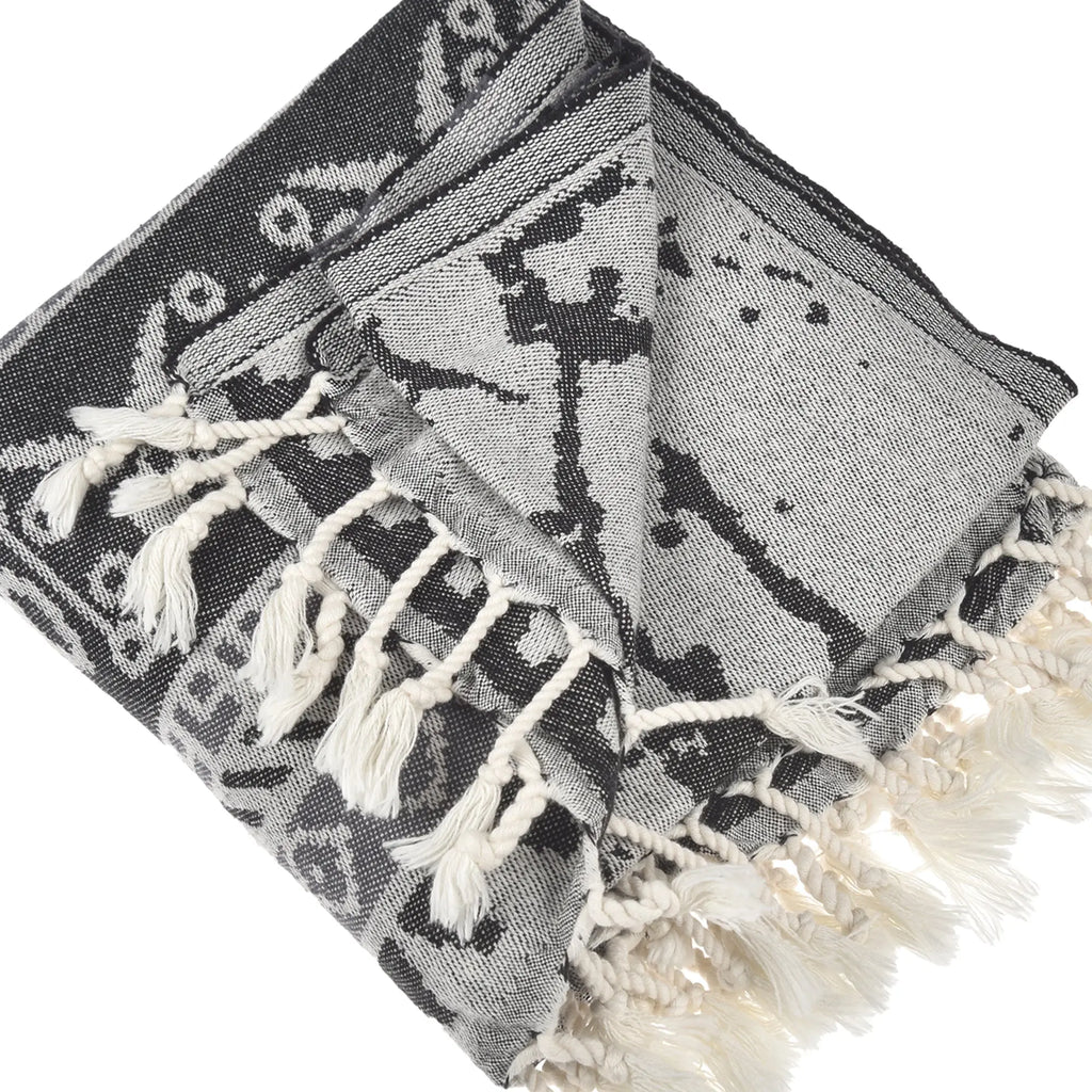 Exclusive Seljuk Peshtemal Pure Cotton Throw Blanket by La'Hammam La'Hammam