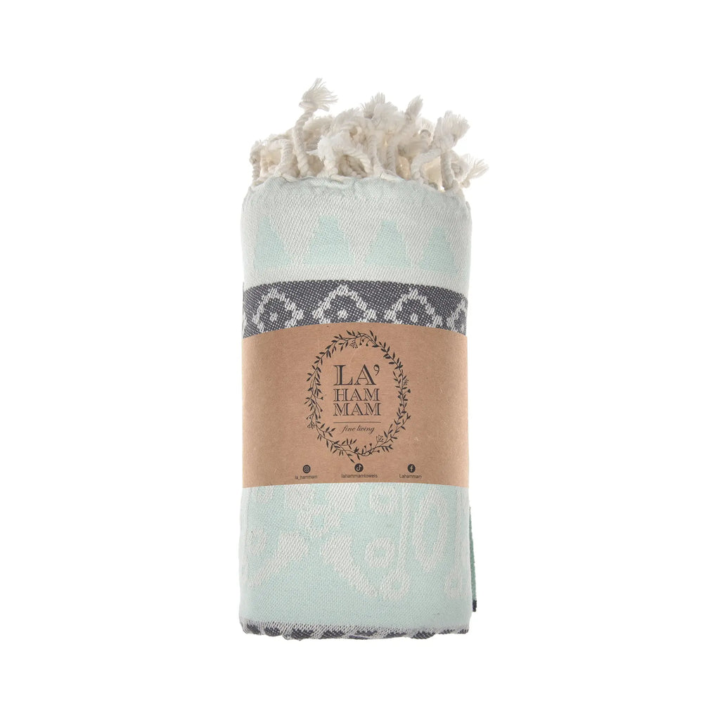 Exclusive Seljuk Peshtemal Pure Cotton Throw Blanket by La'Hammam La'Hammam