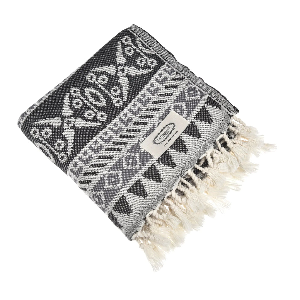 Exclusive Seljuk Peshtemal Pure Cotton Throw Blanket by La'Hammam La'Hammam