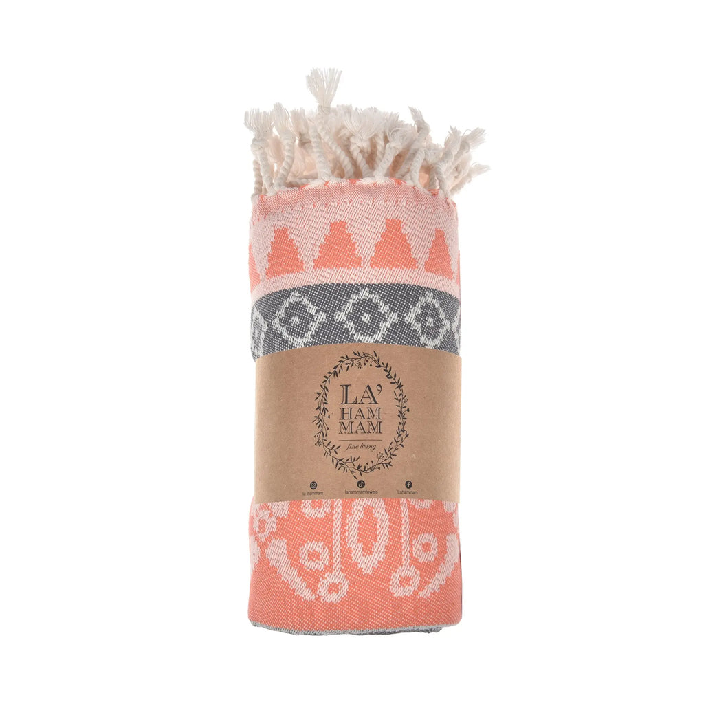 Exclusive Seljuk Peshtemal Pure Cotton Throw Blanket by La'Hammam La'Hammam