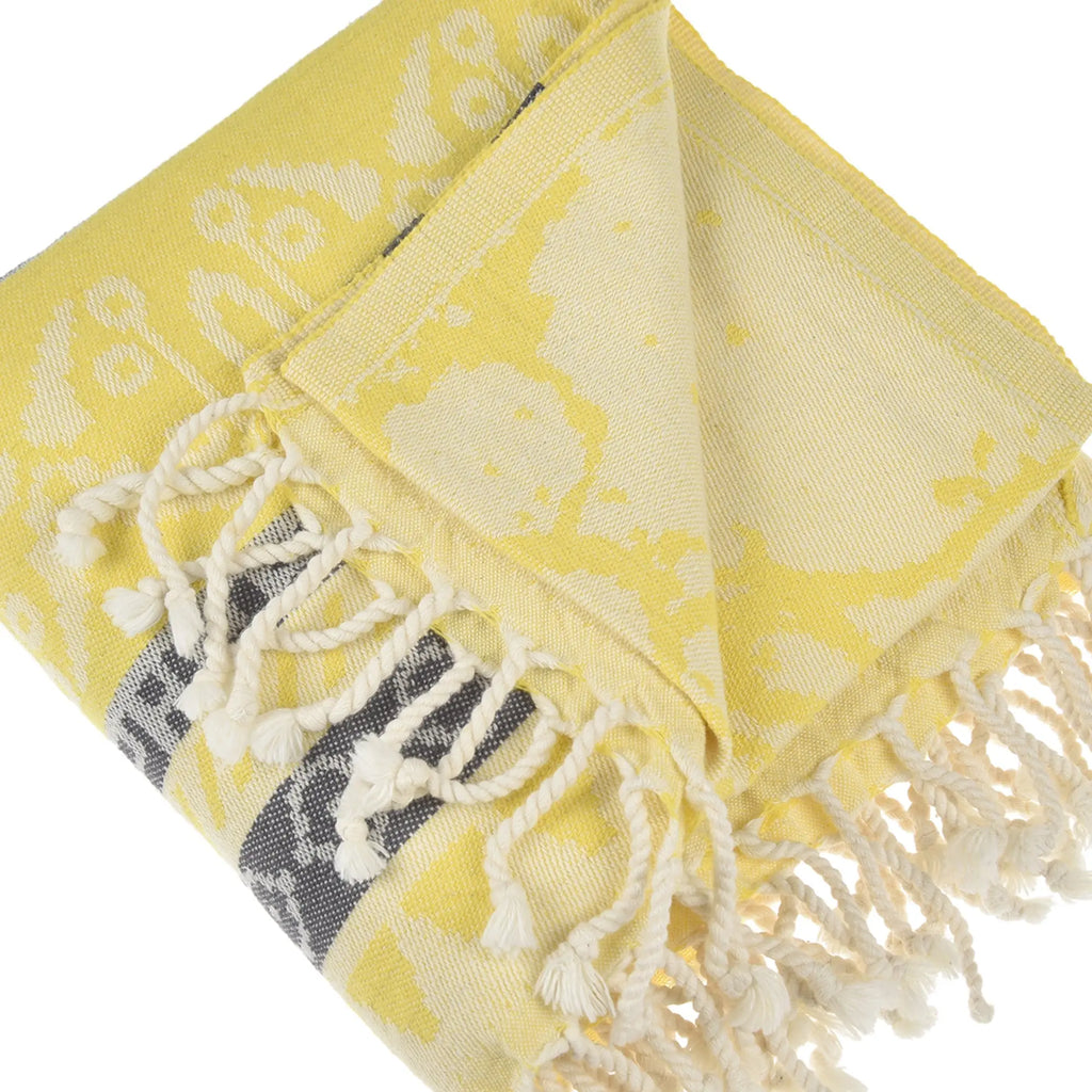 Exclusive Seljuk Peshtemal Pure Cotton Throw Blanket by La'Hammam La'Hammam