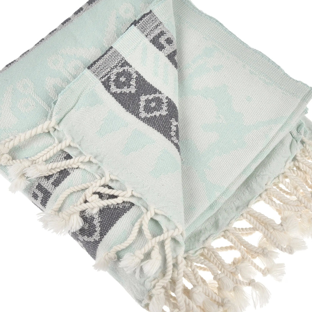 Exclusive Seljuk Peshtemal Pure Cotton Throw Blanket by La'Hammam La'Hammam
