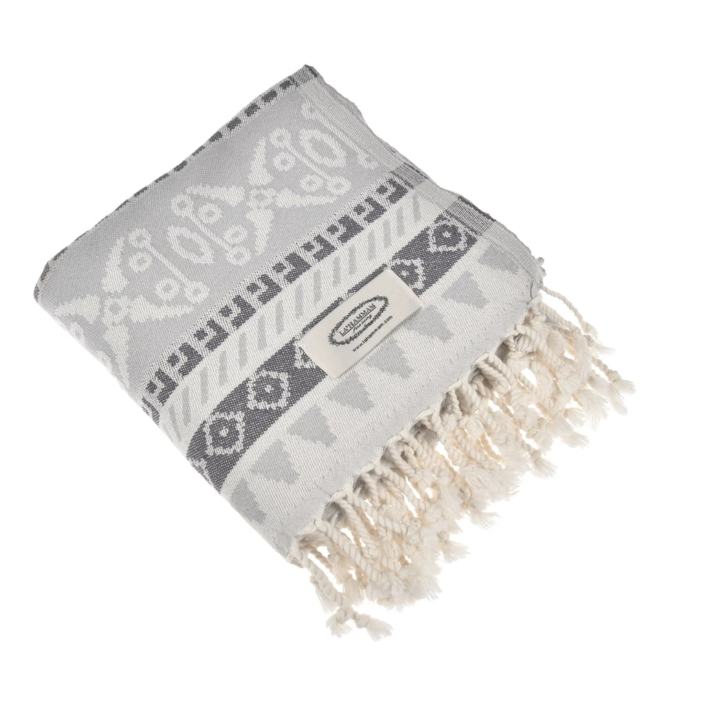 Exclusive Seljuk Peshtemal Pure Cotton Throw Blanket by La'Hammam La'Hammam