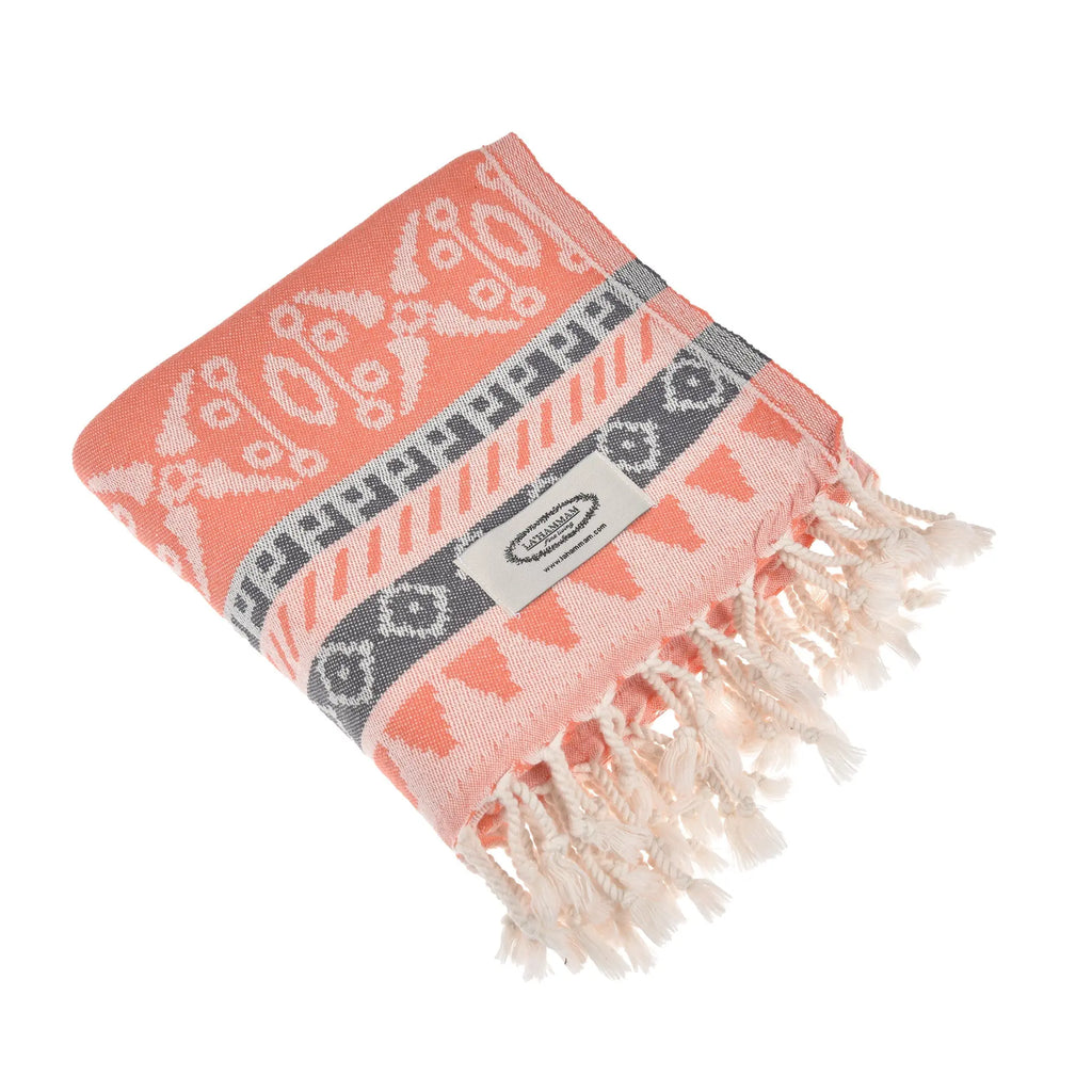 Exclusive Seljuk Peshtemal Pure Cotton Throw Blanket by La'Hammam La'Hammam