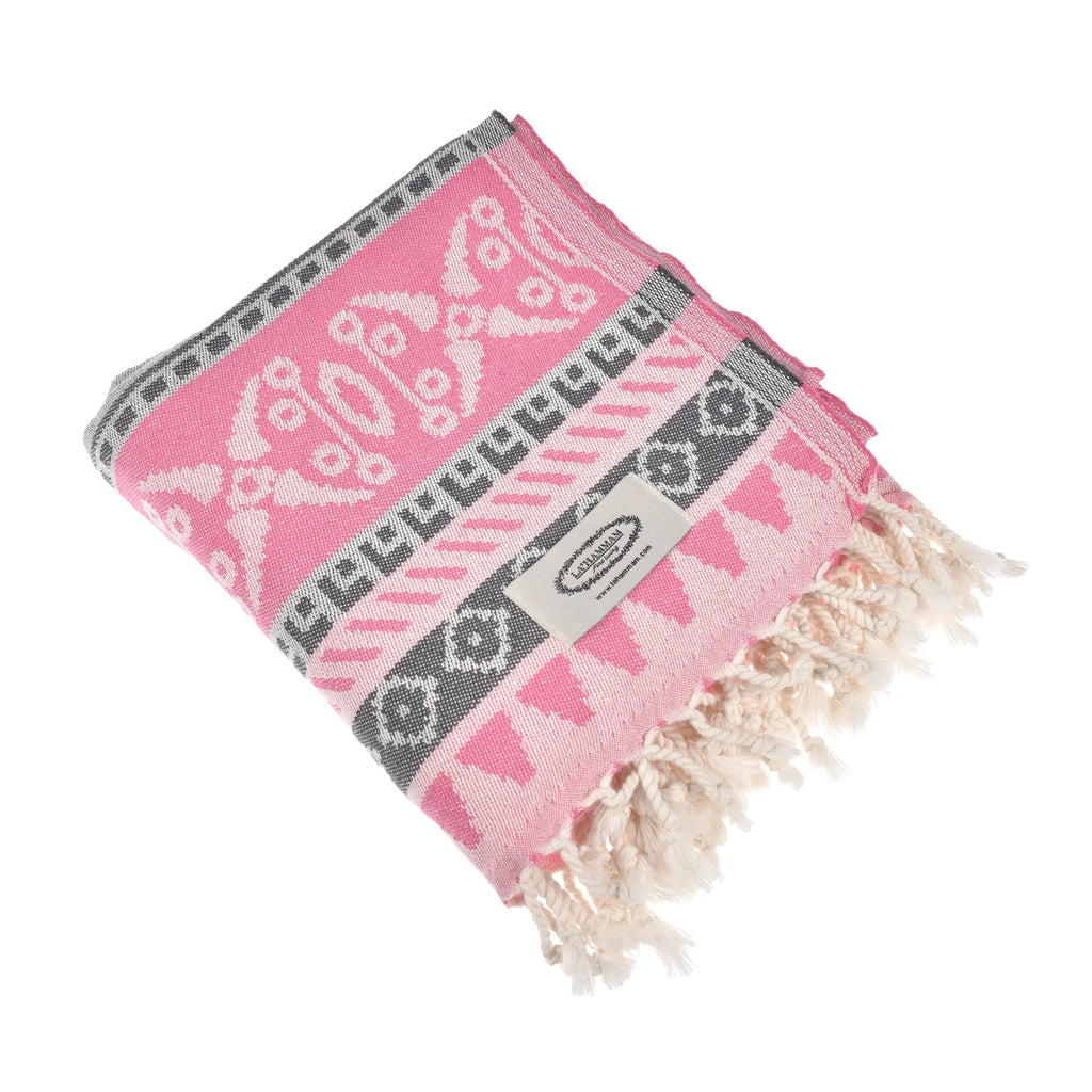 Exclusive Seljuk Peshtemal Pure Cotton Throw Blanket by La'Hammam La'Hammam