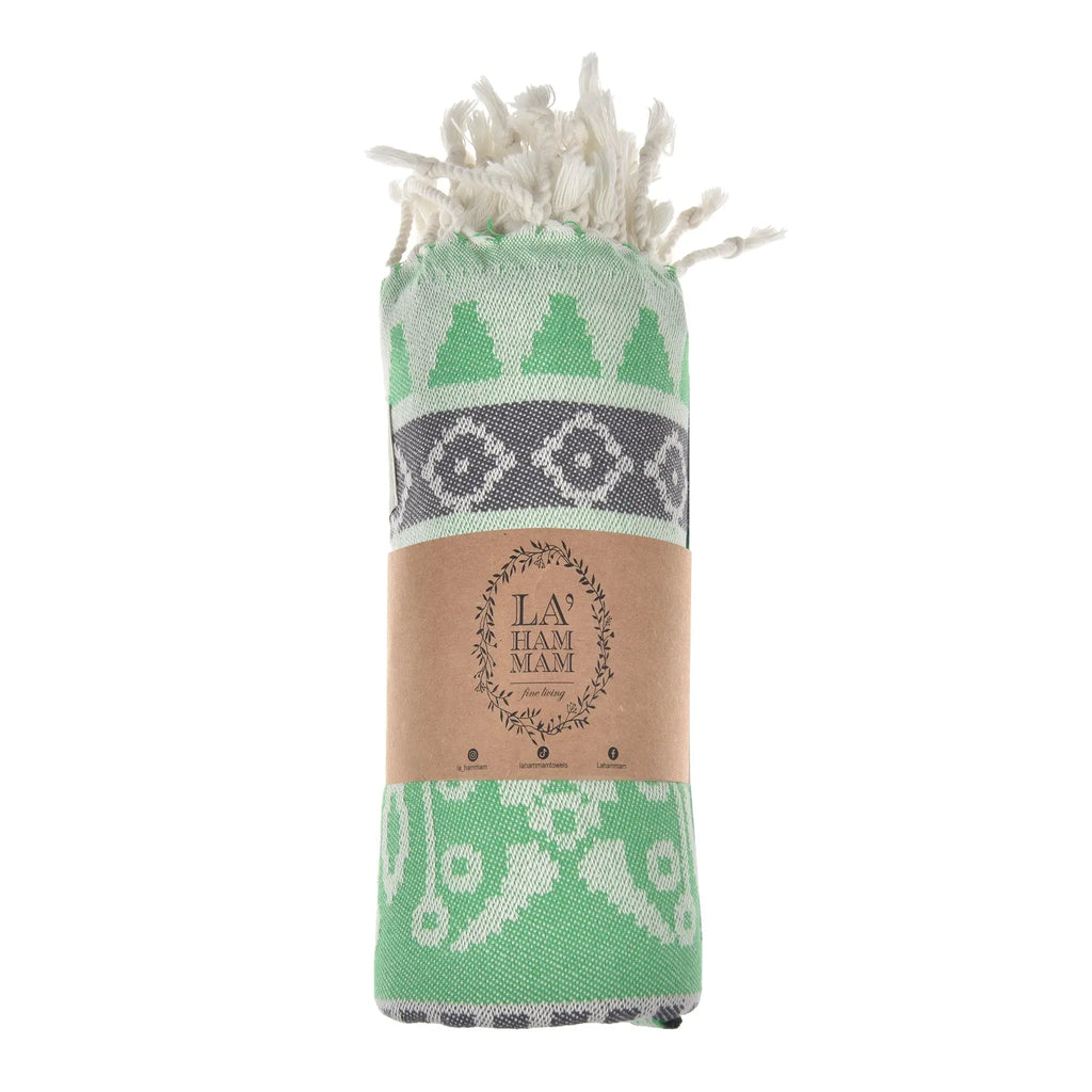 Exclusive Seljuk Peshtemal Pure Cotton Throw Blanket by La'Hammam La'Hammam
