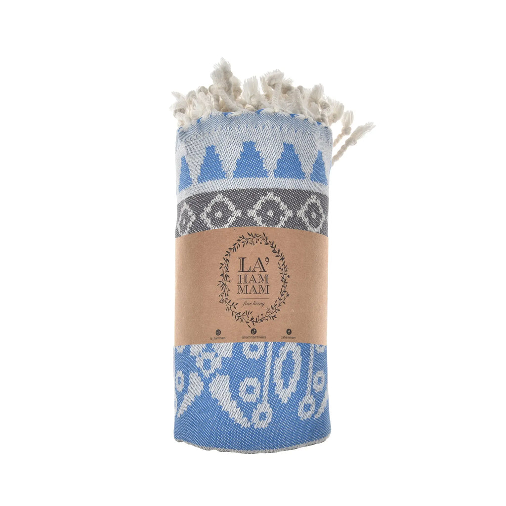 Exclusive Seljuk Peshtemal Pure Cotton Throw Blanket by La'Hammam La'Hammam