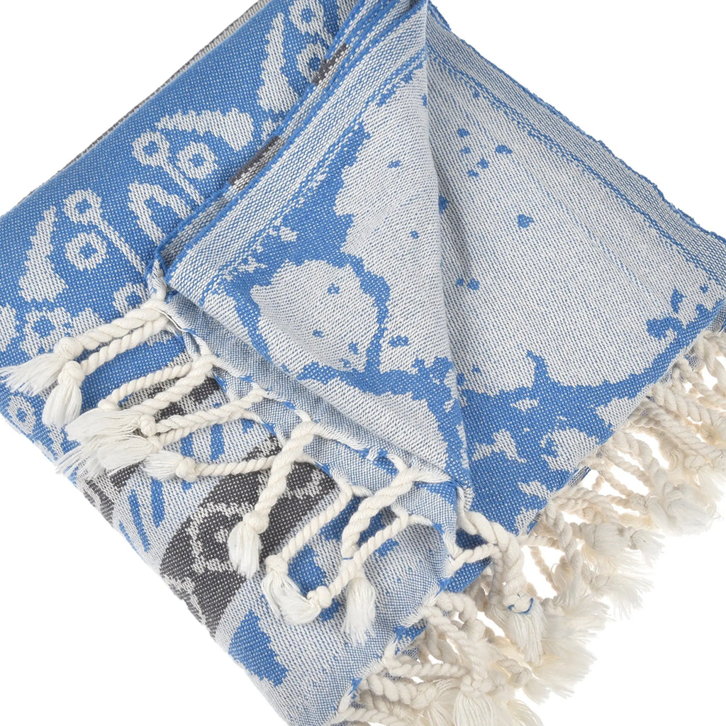 Exclusive Seljuk Peshtemal Pure Cotton Throw Blanket by La'Hammam La'Hammam