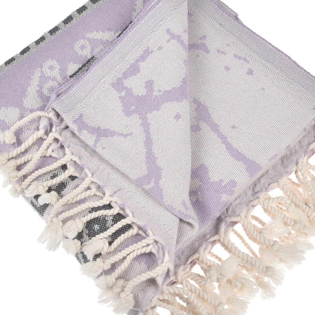 Exclusive Seljuk Peshtemal Pure Cotton Throw Blanket by La'Hammam La'Hammam