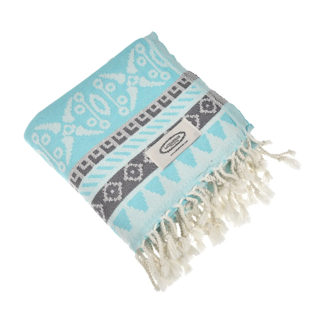Exclusive Seljuk Peshtemal Pure Cotton Throw Blanket by La'Hammam La'Hammam
