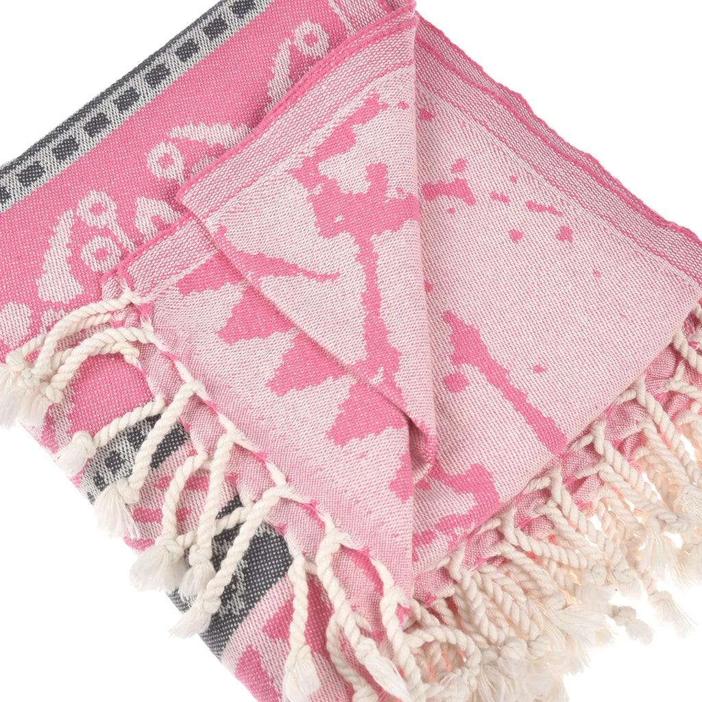 Exclusive Seljuk Peshtemal Pure Cotton Throw Blanket by La'Hammam La'Hammam