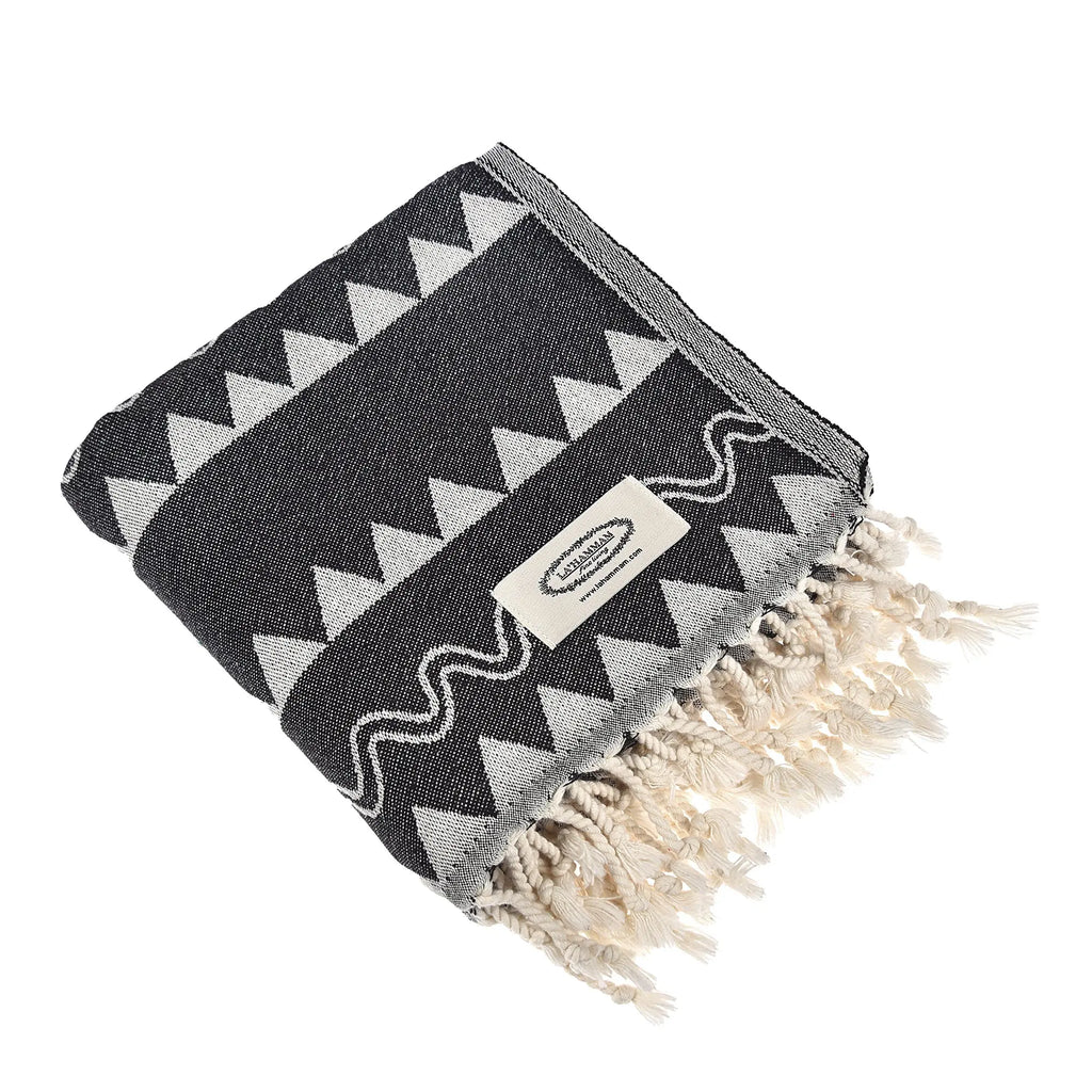 Exclusive Spartan Peshtemal Pure Cotton Throw Blanket by La'Hammam La'Hammam