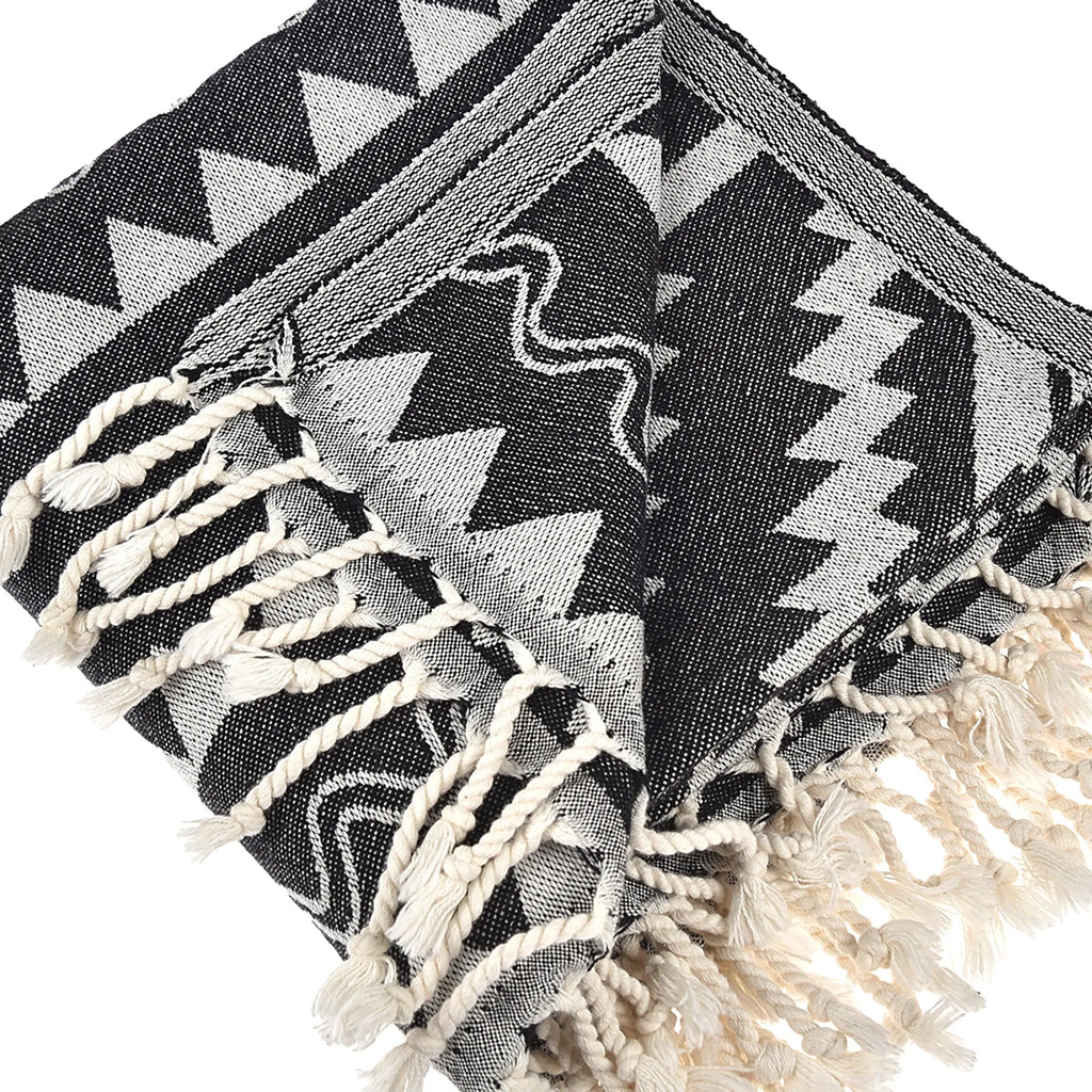 Exclusive Spartan Peshtemal Pure Cotton Throw Blanket by La'Hammam La'Hammam