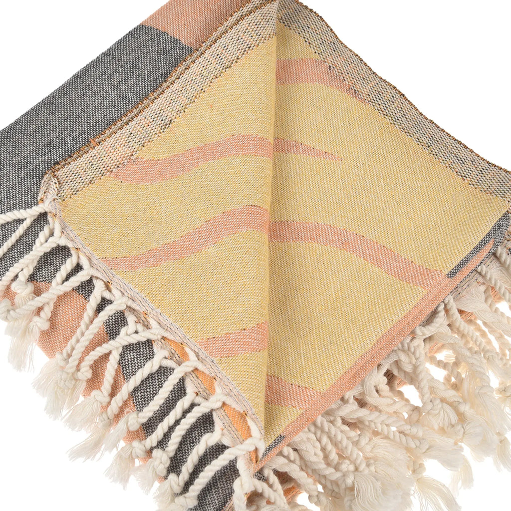 Exclusive Sunny Utah Peshtemal Pure Cotton Beach Towel by La'Hammam La'Hammam