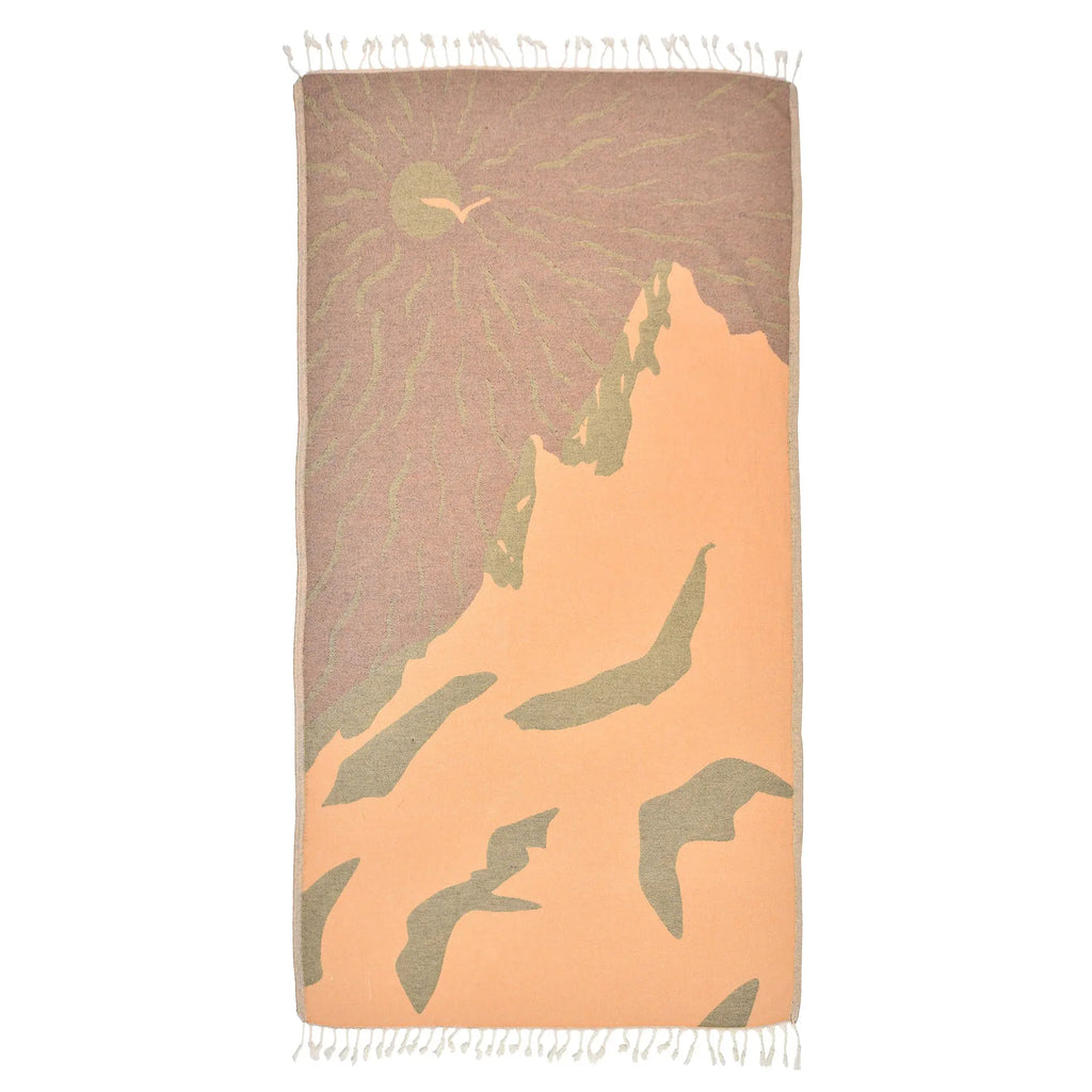 Exclusive Sunny Utah Peshtemal Pure Cotton Beach Towel by La'Hammam La'Hammam