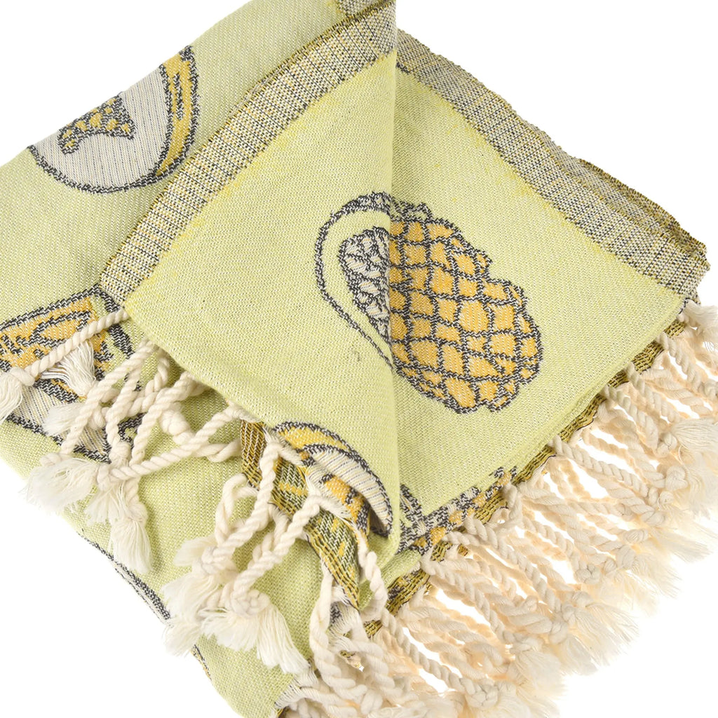 Exclusive Tropicals Peshtemal Pure Cotton Beach Towel by La'Hammam La'Hammam