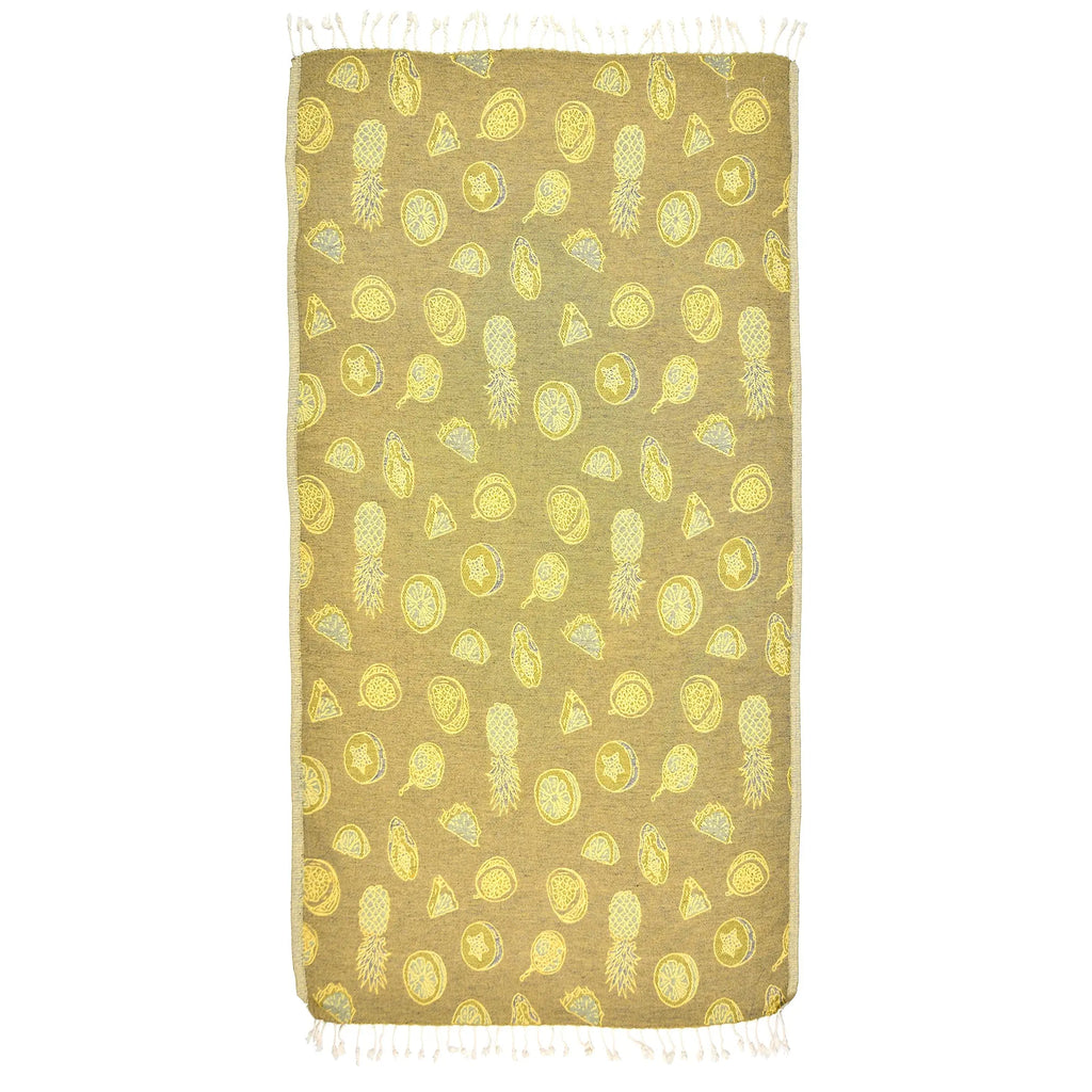 Exclusive Tropicals Peshtemal Pure Cotton Beach Towel by La'Hammam La'Hammam