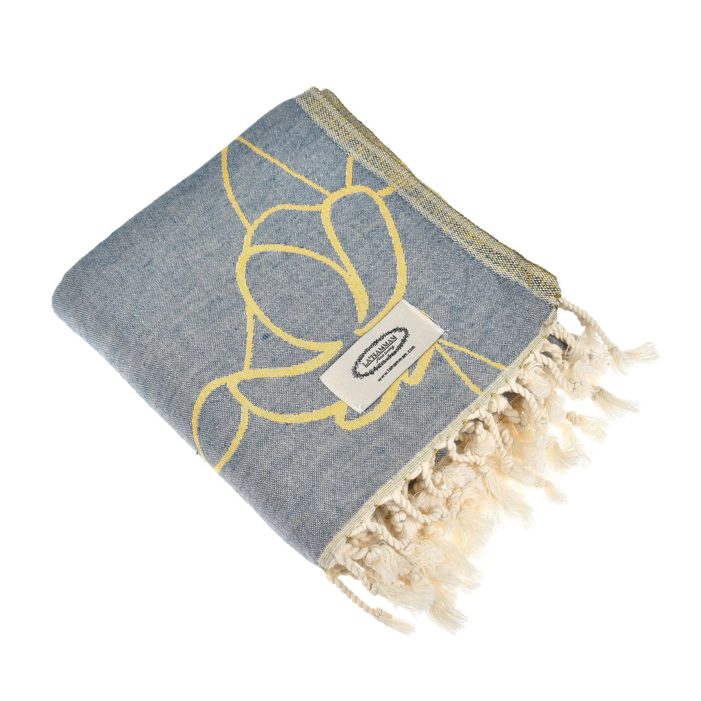 Exclusive Vines Peshtemal Pure Cotton Beach Towel by La'Hammam La'Hammam
