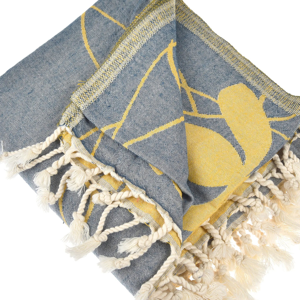 Exclusive Vines Peshtemal Pure Cotton Beach Towel by La'Hammam La'Hammam