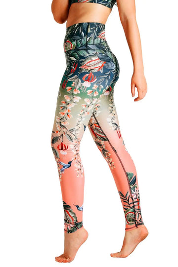 Feeling Ferntastic Printed Yoga Leggings by Yoga Democracy Yoga Democracy