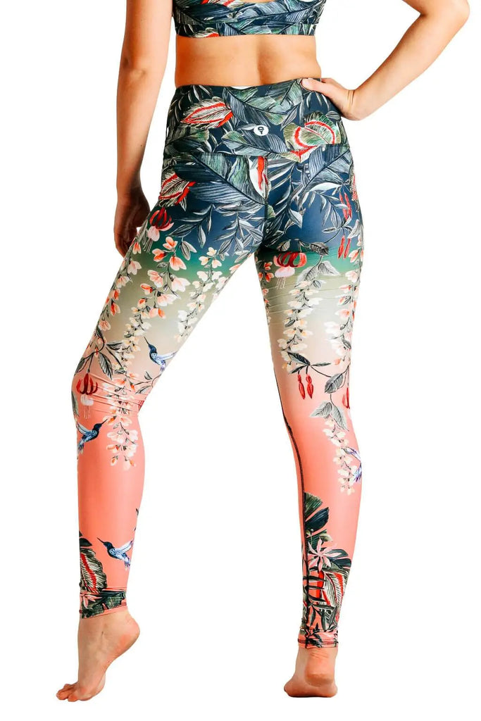 Feeling Ferntastic Printed Yoga Leggings by Yoga Democracy Yoga Democracy