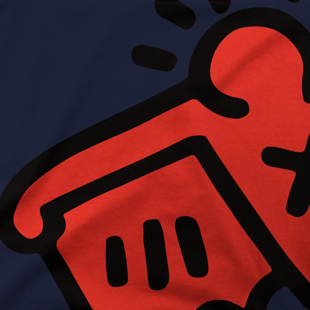 Flying Devil Icon, 1990 Street Art T-Shirt by Art-O-Rama Shop ART-O-RAMA-SHOP