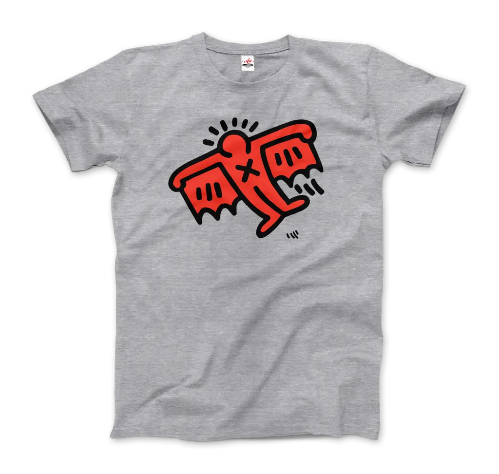 Flying Devil Icon, 1990 Street Art T-Shirt by Art-O-Rama Shop ART-O-RAMA-SHOP
