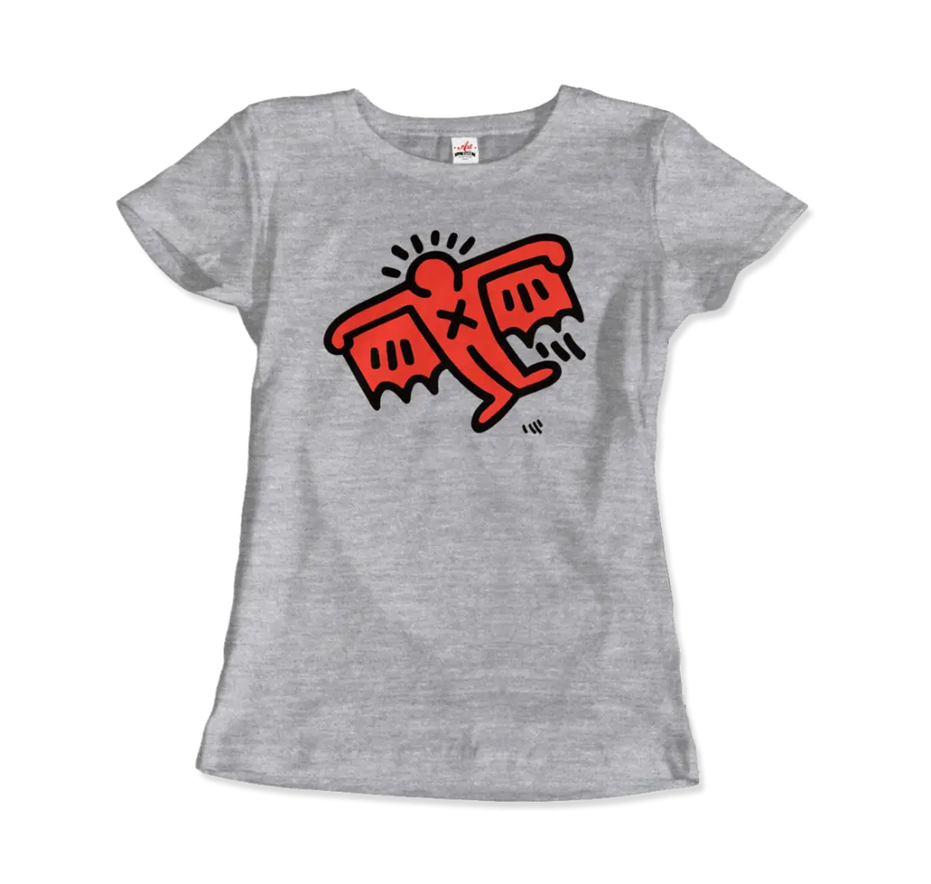 Flying Devil Icon, 1990 Street Art T-Shirt by Art-O-Rama Shop ART-O-RAMA-SHOP