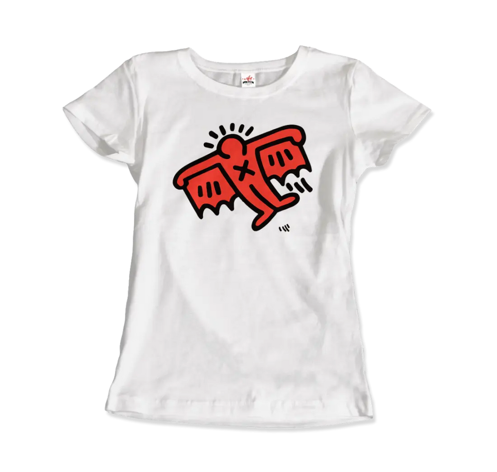 Flying Devil Icon, 1990 Street Art T-Shirt by Art-O-Rama Shop ART-O-RAMA-SHOP