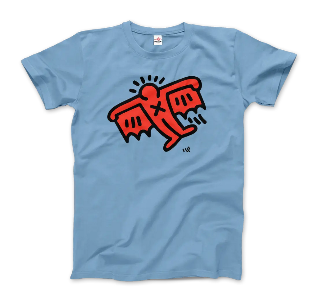 Flying Devil Icon, 1990 Street Art T-Shirt by Art-O-Rama Shop ART-O-RAMA-SHOP