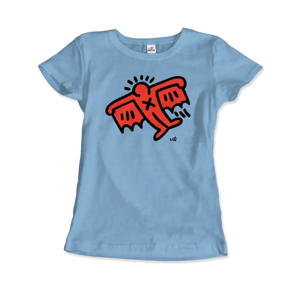 Flying Devil Icon, 1990 Street Art T-Shirt by Art-O-Rama Shop ART-O-RAMA-SHOP