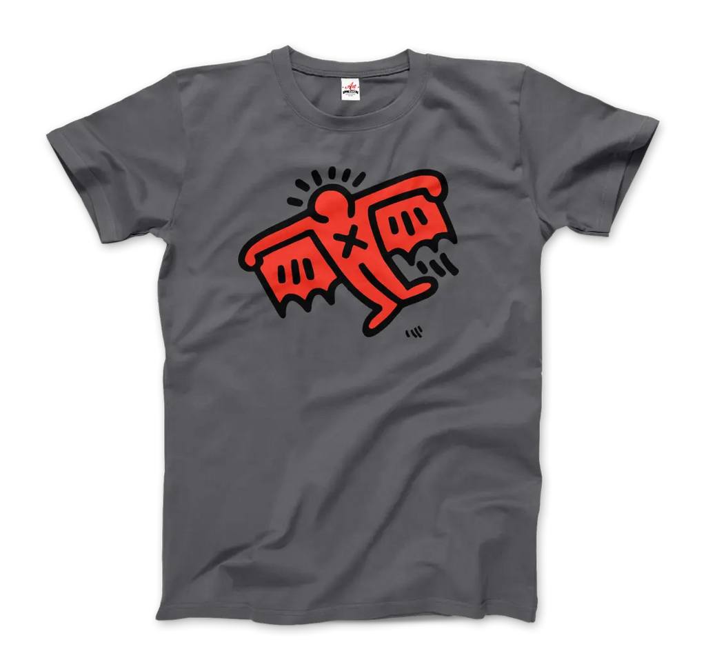 Flying Devil Icon, 1990 Street Art T-Shirt by Art-O-Rama Shop ART-O-RAMA-SHOP