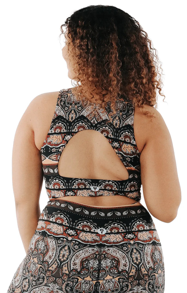 Free Range Sports Bra - Espresso Yourself by Yoga Democracy Yoga Democracy