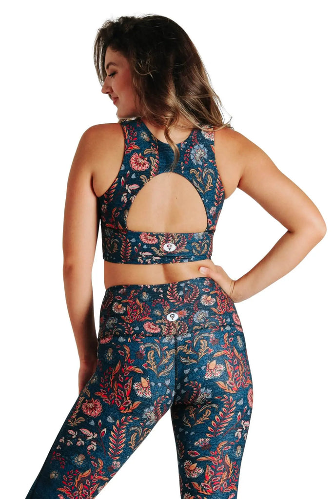Free Range Sports Bra - Festival Denim by Yoga Democracy Yoga Democracy