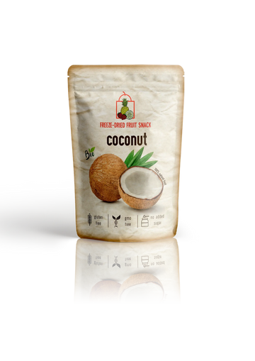 Freeze-Dried Organic Coconut Snack by The Rotten Fruit Box Diaita Foods (Worldwide Shipping)