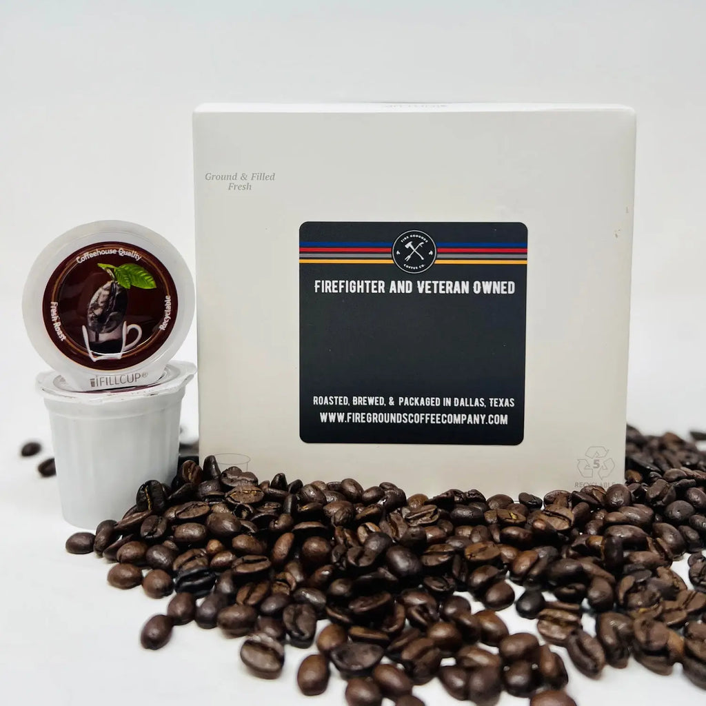 Full City Roast (Med-Dark) Coffee Pods by fire grounds coffee company fire grounds coffee company
