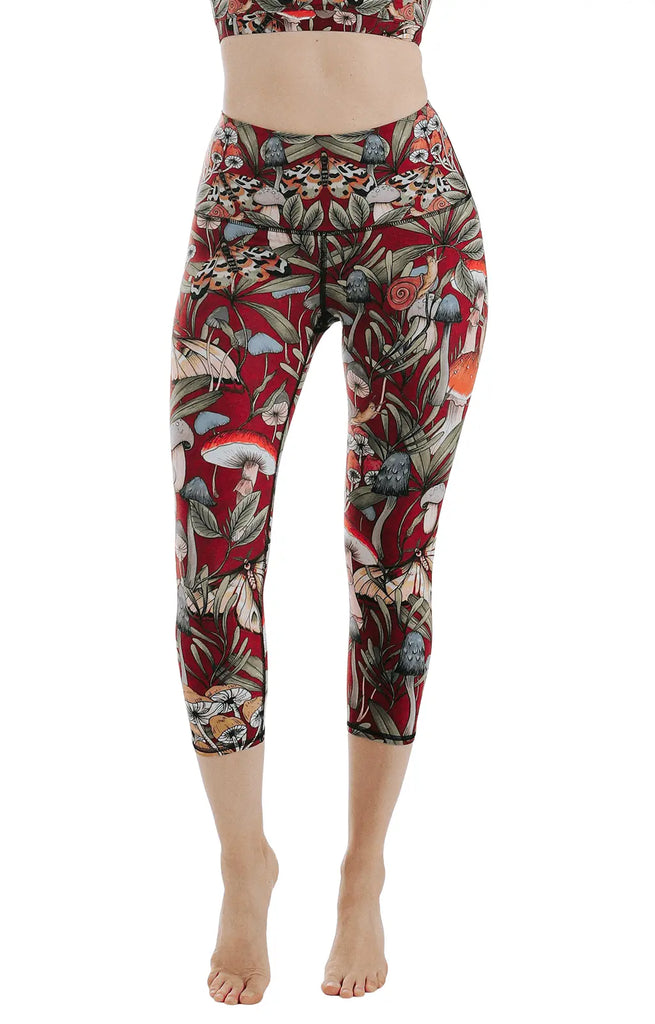 Fun Gal Printed Yoga Crops by Yoga Democracy Yoga Democracy