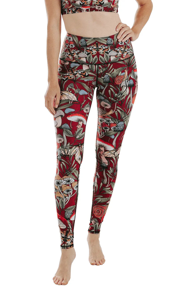 Fun Gal Printed Yoga Leggings by Yoga Democracy Yoga Democracy