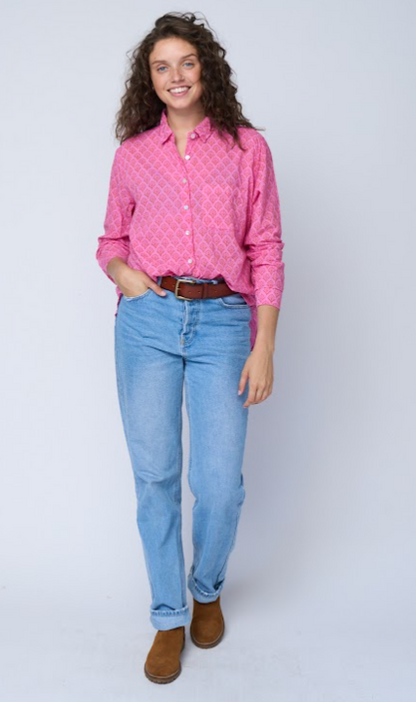 Good Boyfriend Shirt - Sunflower Overdye Petal Pink