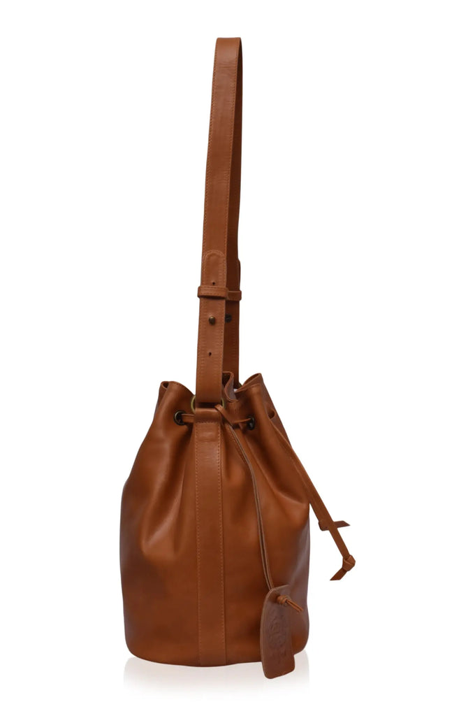 Geneva Drawstring Leather Bag by Bali ELF Bali ELF