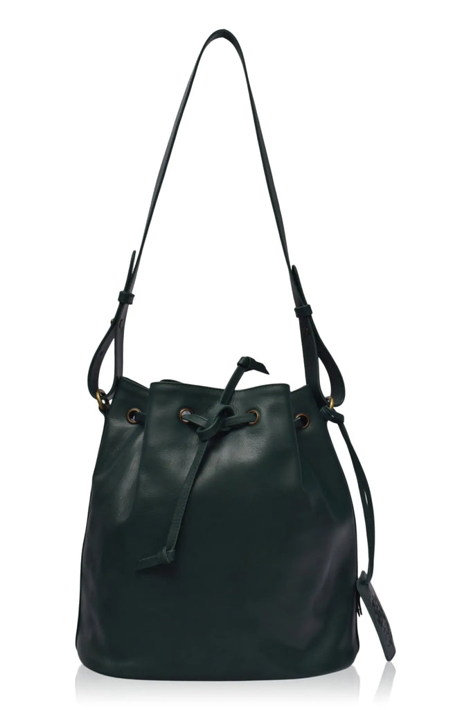 Geneva Drawstring Leather Bag by Bali ELF Bali ELF