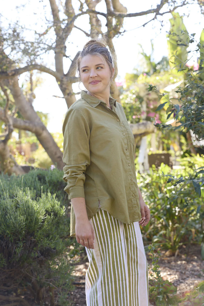 Good Boyfriend Shirt - Olive Oil by And For Good And For Good