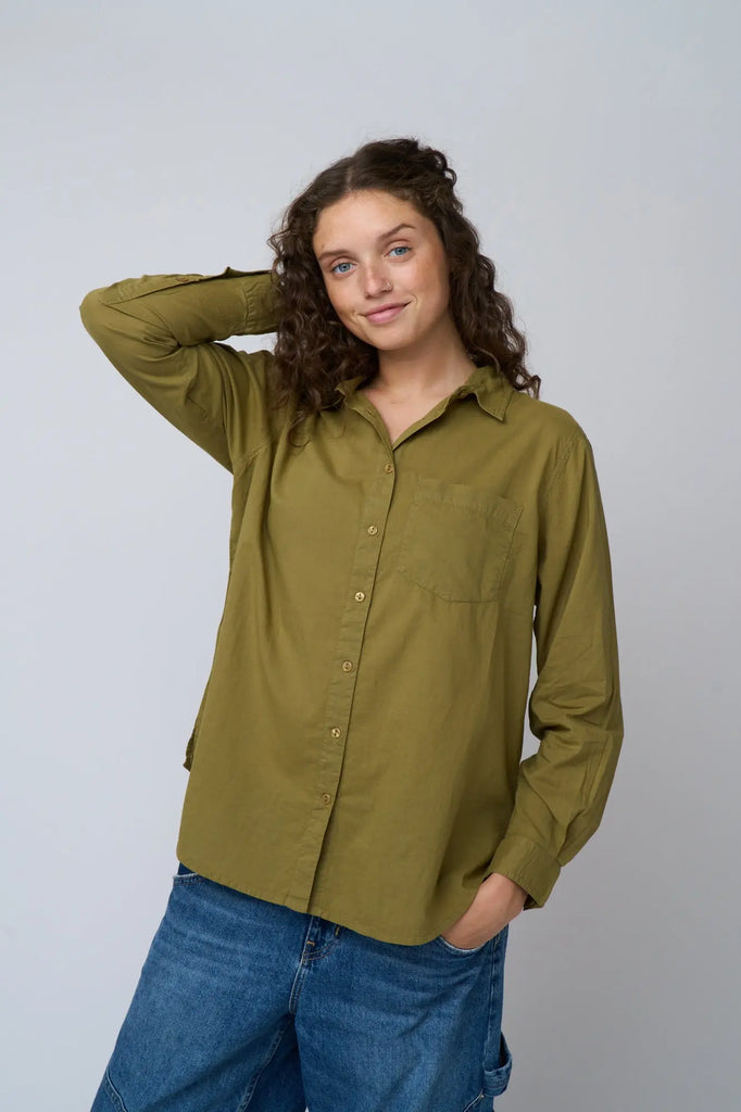 Good Boyfriend Shirt - Olive Oil by And For Good And For Good
