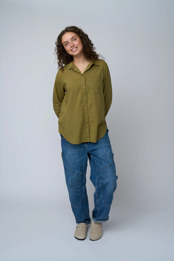 Good Boyfriend Shirt - Olive Oil by And For Good And For Good