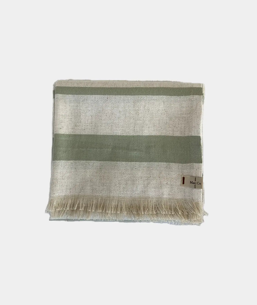 Green Sage Linen Towel MAT.CO