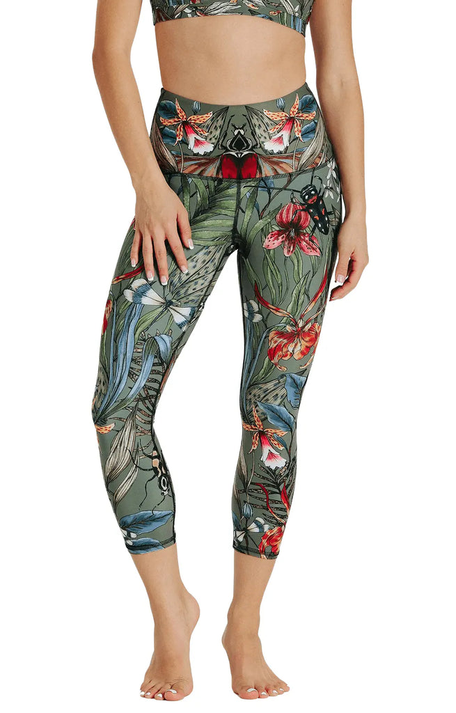 Green Thumb Printed Yoga Crops by Yoga Democracy Yoga Democracy