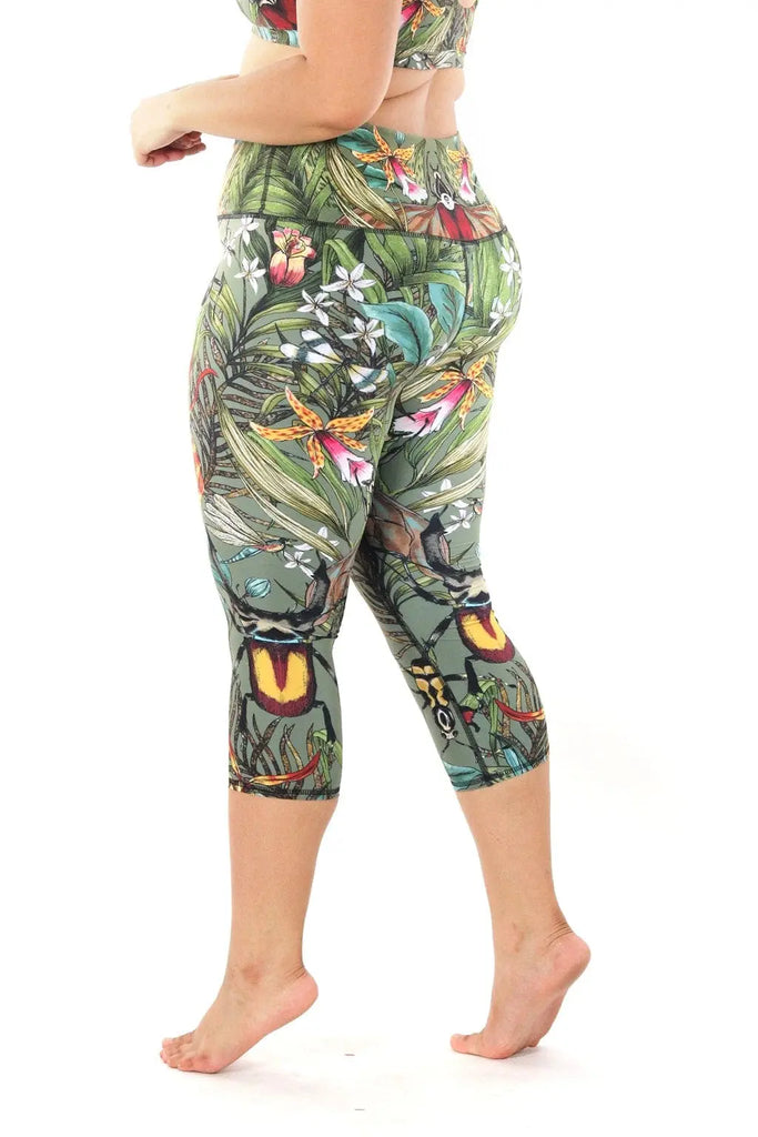 Green Thumb Printed Yoga Crops by Yoga Democracy Yoga Democracy