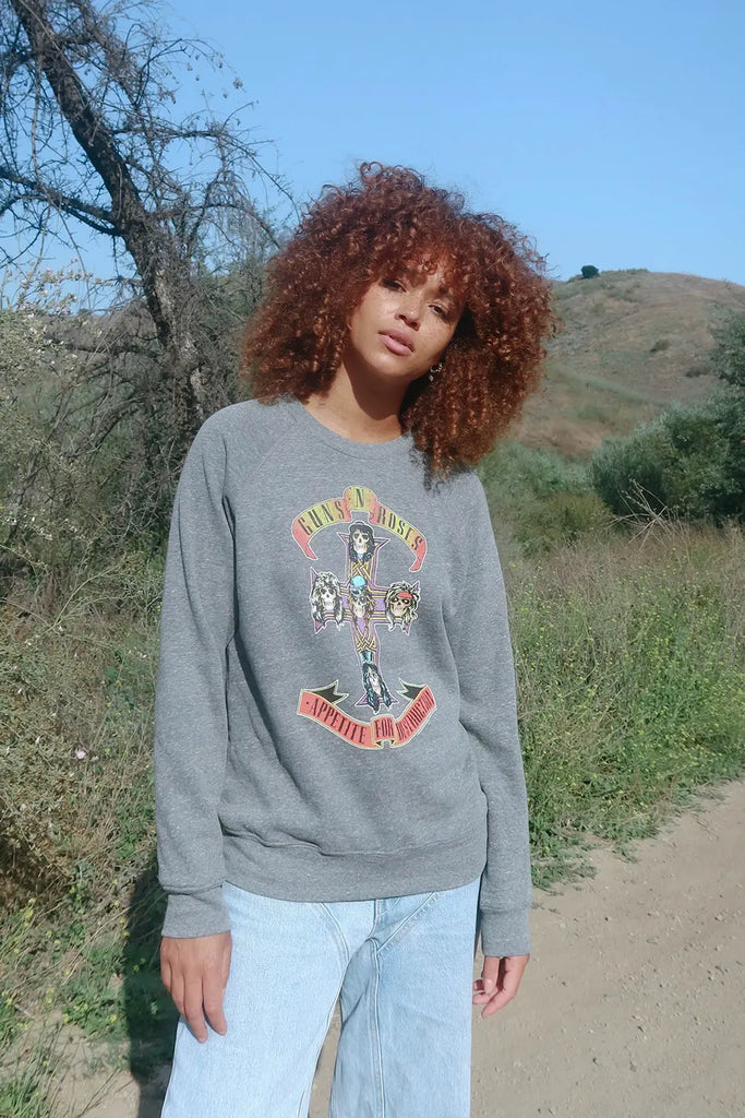 Guns N Roses Appetite for Destruction Fleece Sweatshirt by People of Leisure People of Leisure