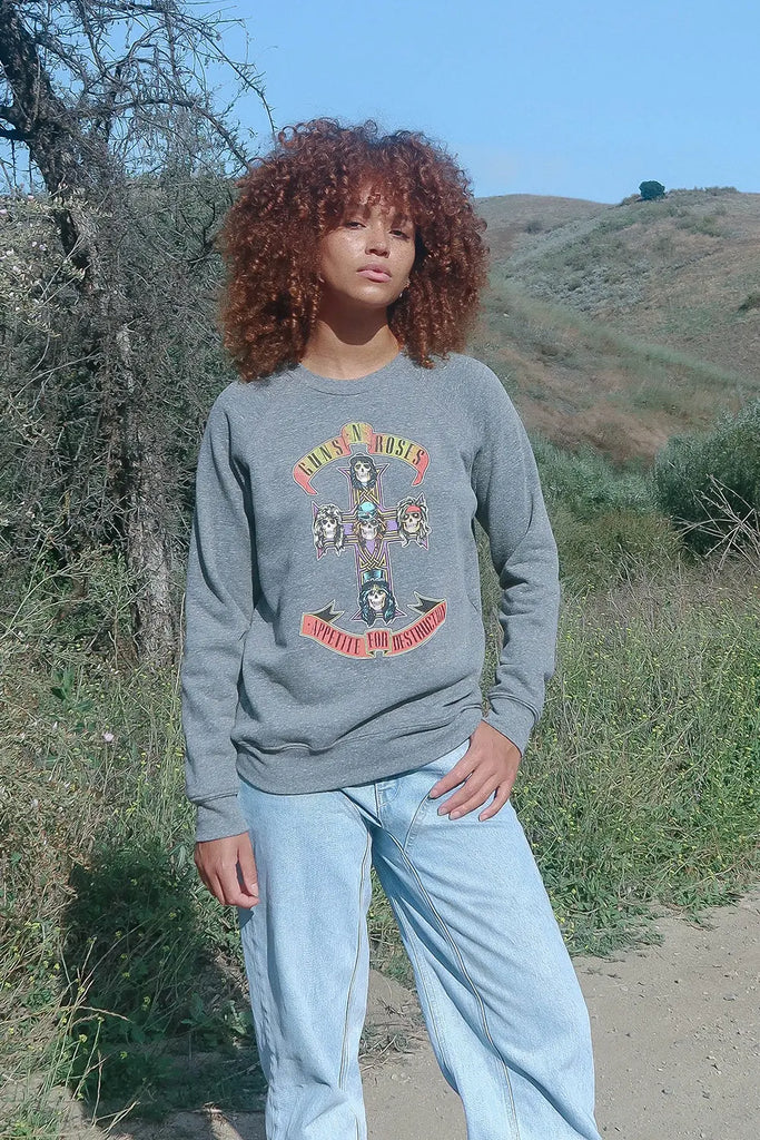 Guns N Roses Appetite for Destruction Fleece Sweatshirt by People of Leisure People of Leisure